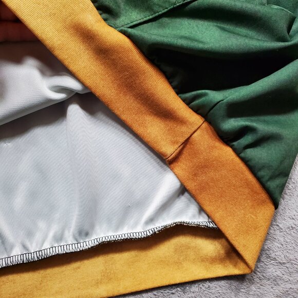 Dykhaily Hoodie Earth Kingdom Theme Green Yellow Graphic Front Pouch Men Sz L - Picture 11 of 13